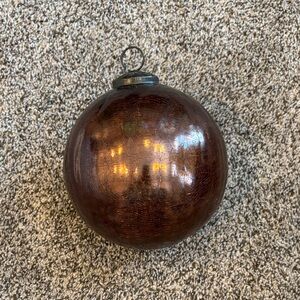 Elegant Brown Holiday Ornament 6 inches